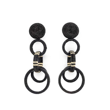 Black Grosso Hoop Triple Earring