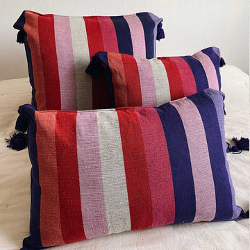 Fuchsia purple cushion 60x45