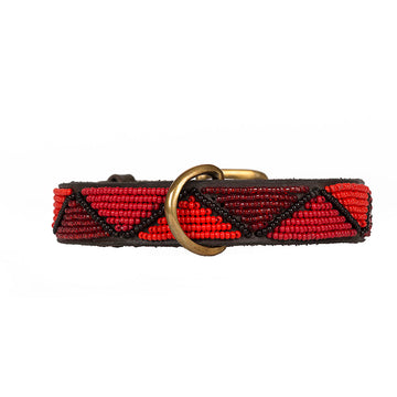 Red Mombassa Dog Collar