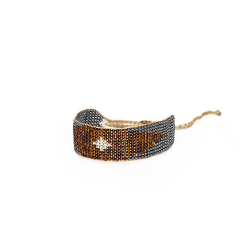 Pulsera Lluvia Gris Marron