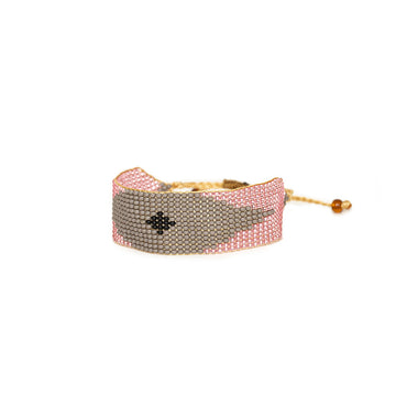 Pink Gray Rain Bracelet