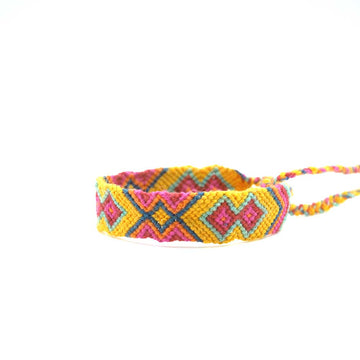 Wayuu Bracelet Yellow Pink