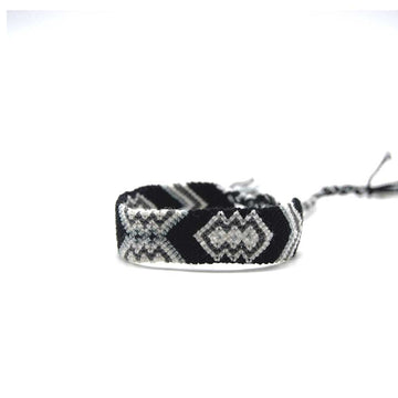 Wayuu Bracelet Gray Black