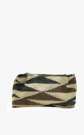 SHIGRAS CLUTCH BROWN BLACK