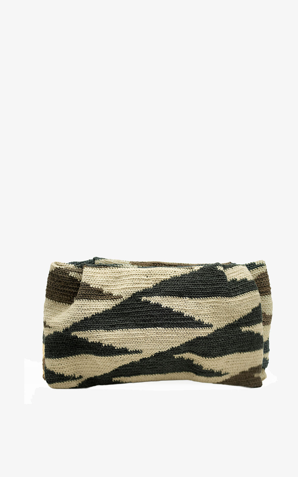 SHIGRAS CLUTCH BROWN BLACK