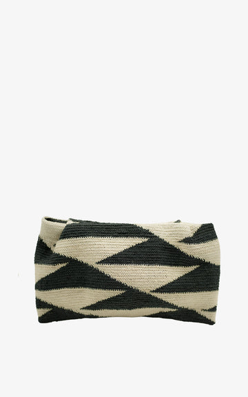 SHIGRAS CLUTCH BLACK & WHITE