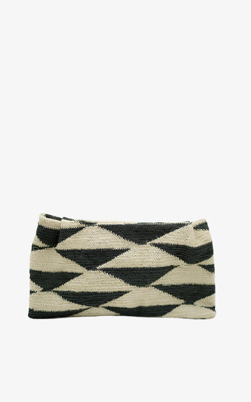 SHIGRAS CLUTCH BLACK & WHITE