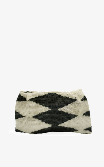 SHIGRAS CLUTCH BLACK & WHITE