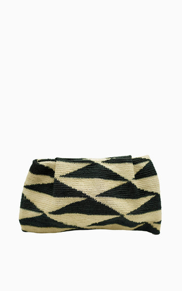 SHIGRAS CLUTCH BLACK & WHITE