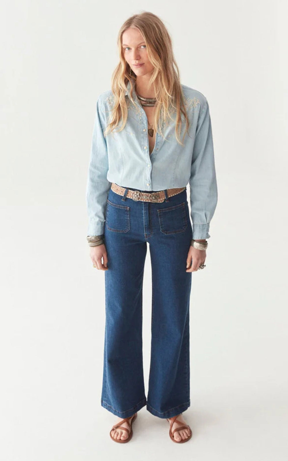 PANTALON EDNA DARK DENIM