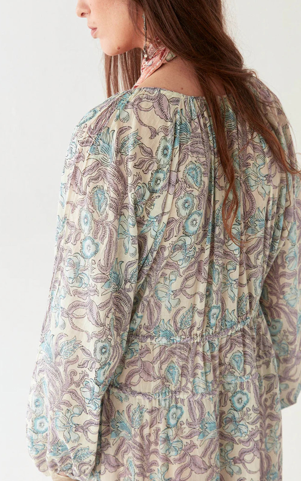 VESTIDO FLORA HAWAIIAN BLUE