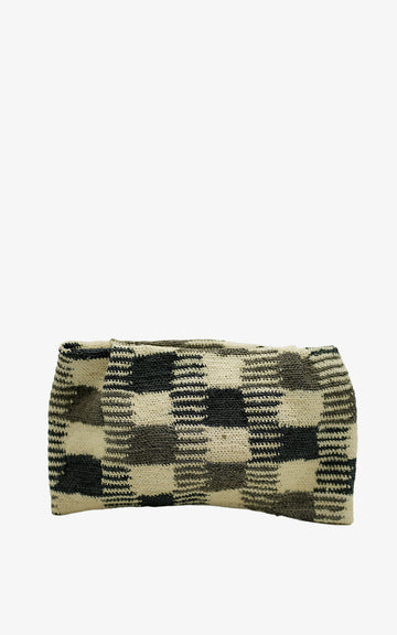 SHIGRAS CLUTCH BROWN BLACK