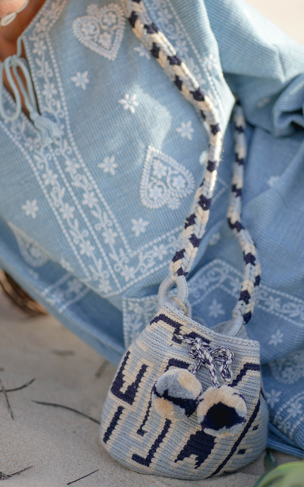 SMALL WAYUU LIGHT GREY ASA TRENZADA