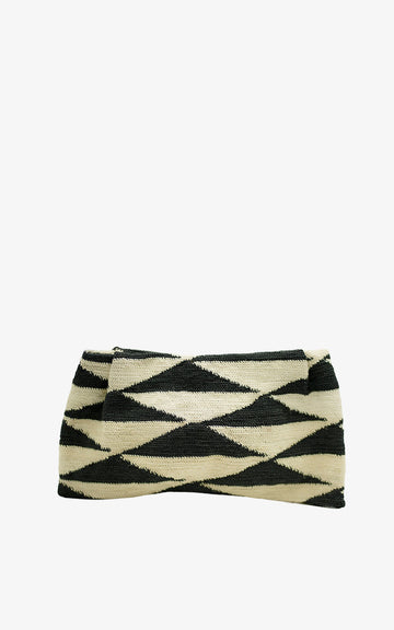 SHIGRAS CLUTCH BLACK & WHITE