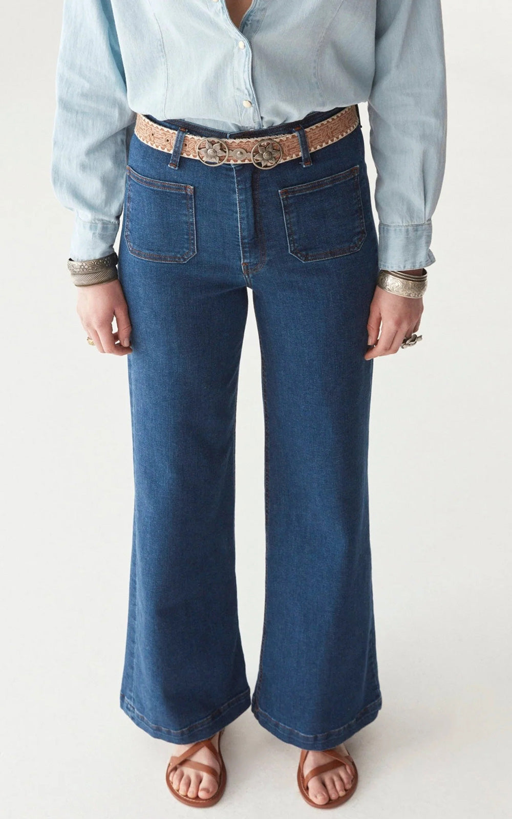 PANTALON EDNA DARK DENIM
