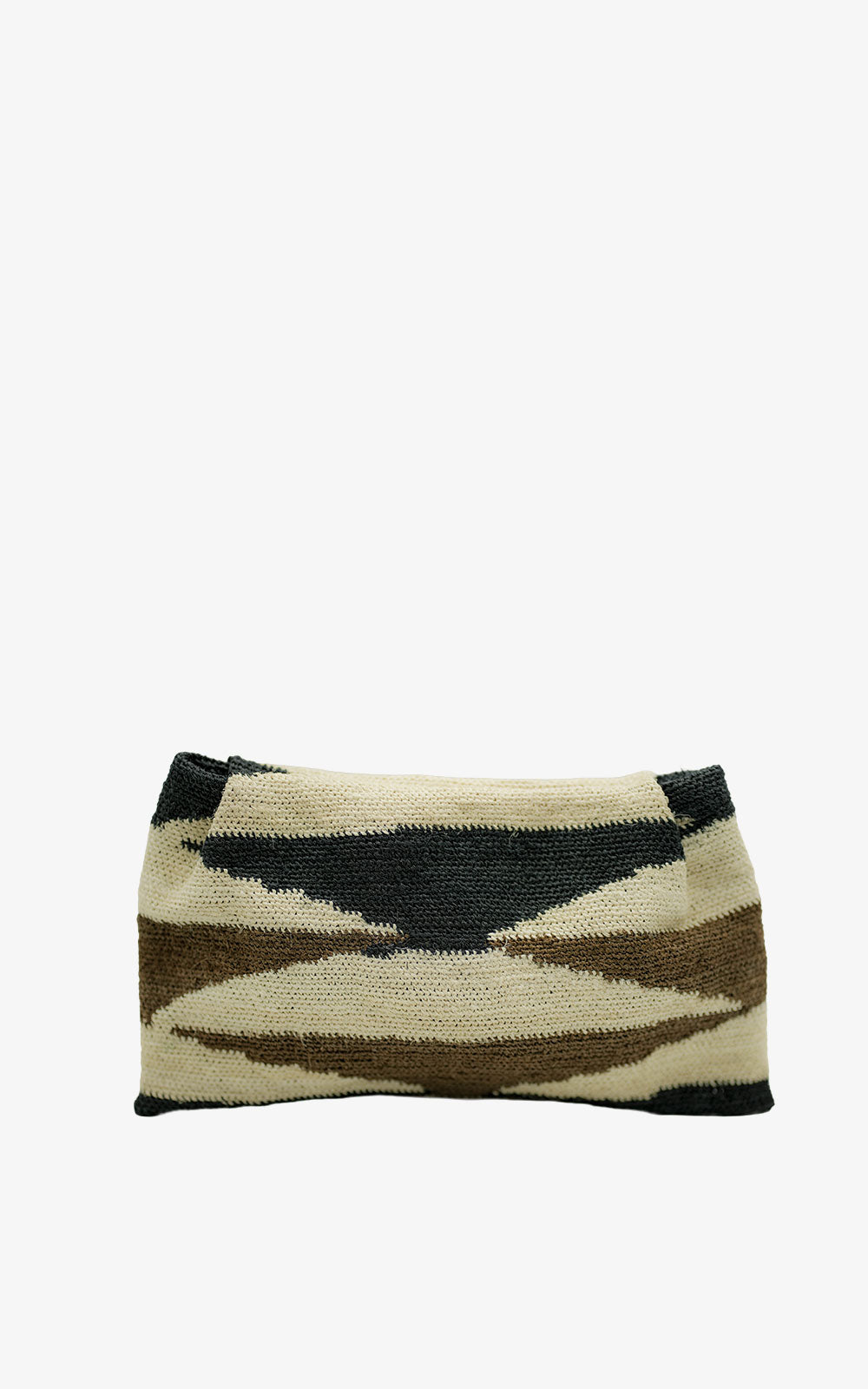 SHIGRAS CLUTCH BROWN BLACK
