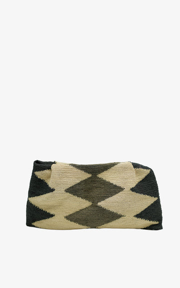 SHIGRAS CLUTCH BROWN BLACK