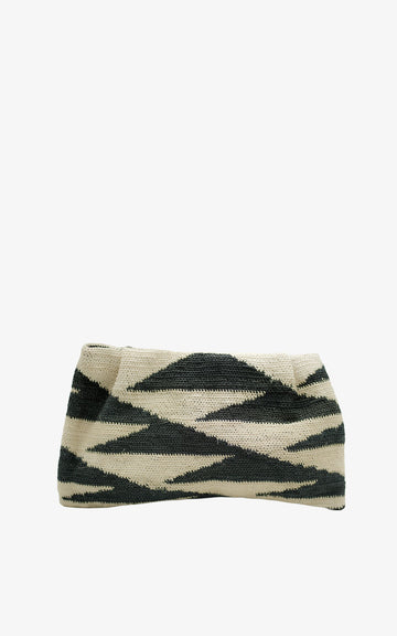 SHIGRAS CLUTCH BLACK & WHITE