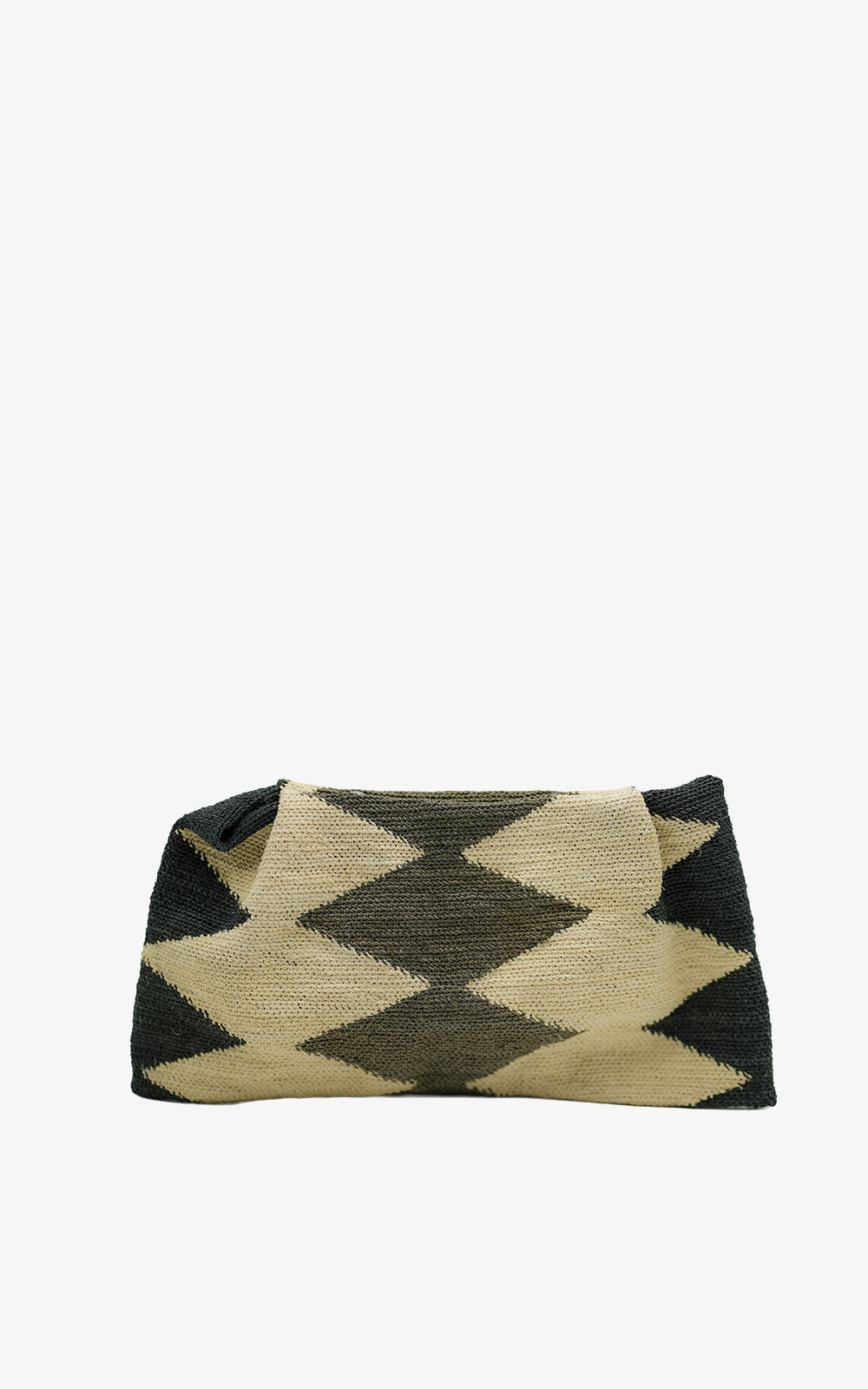 BROWN BLACK CLUTCH BAG
