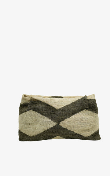 SHIGRAS CLUTCH BROWN BLACK