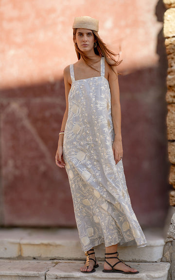 VESTIDO AZALEA LIGHT GREY CHAMPAGNE