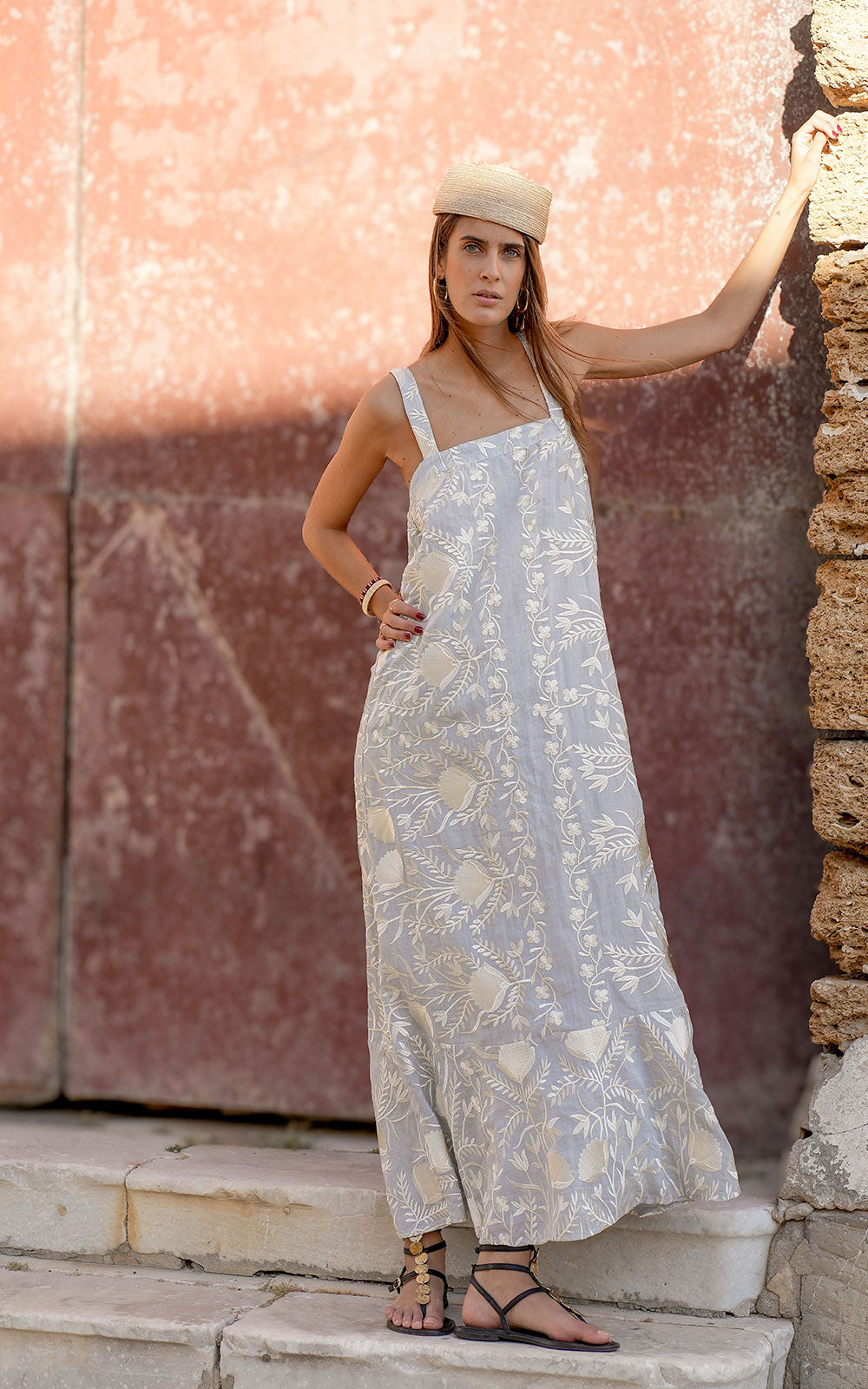 VESTIDO AZALEA LIGHT GREY CHAMPAGNE