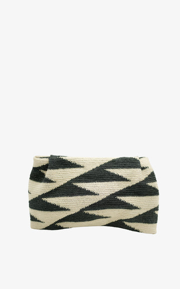 SHIGRAS CLUTCH BLACK & WHITE