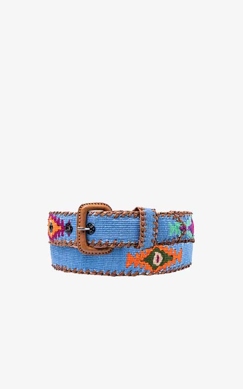 Indigo Blue Ethnic Belt