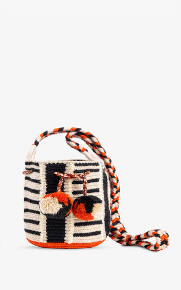 SMALL WAYUU CEBRA BLACK ASA TRENZADA