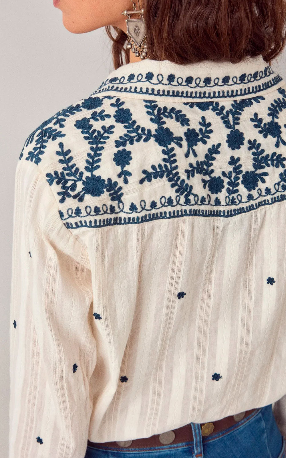 SALINGER BLUE PAPRIKA BLOUSE