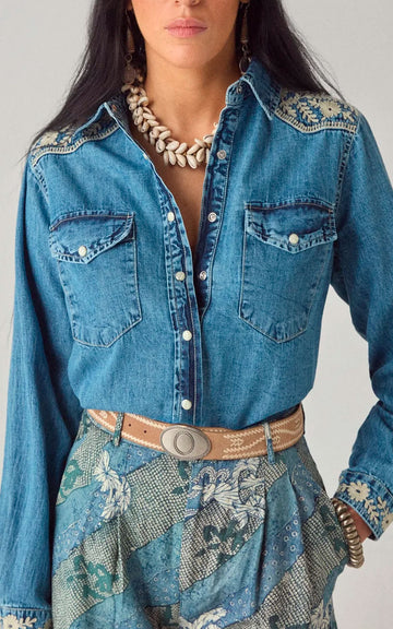 BLUSA THELMA BLUE HAZE