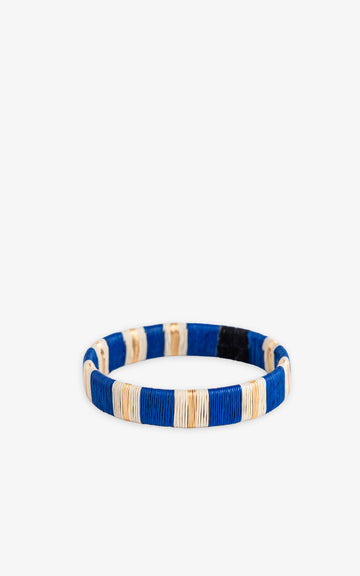 BRAZALETE WENGUE BLUE ELECTRIC GOLD