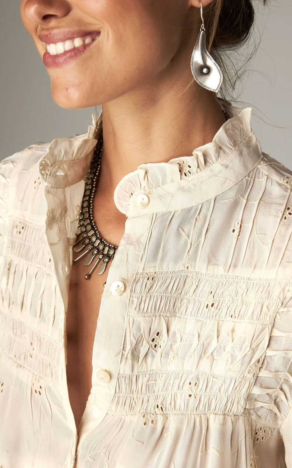 BLUSA OLYMPIA COQUILLAGE