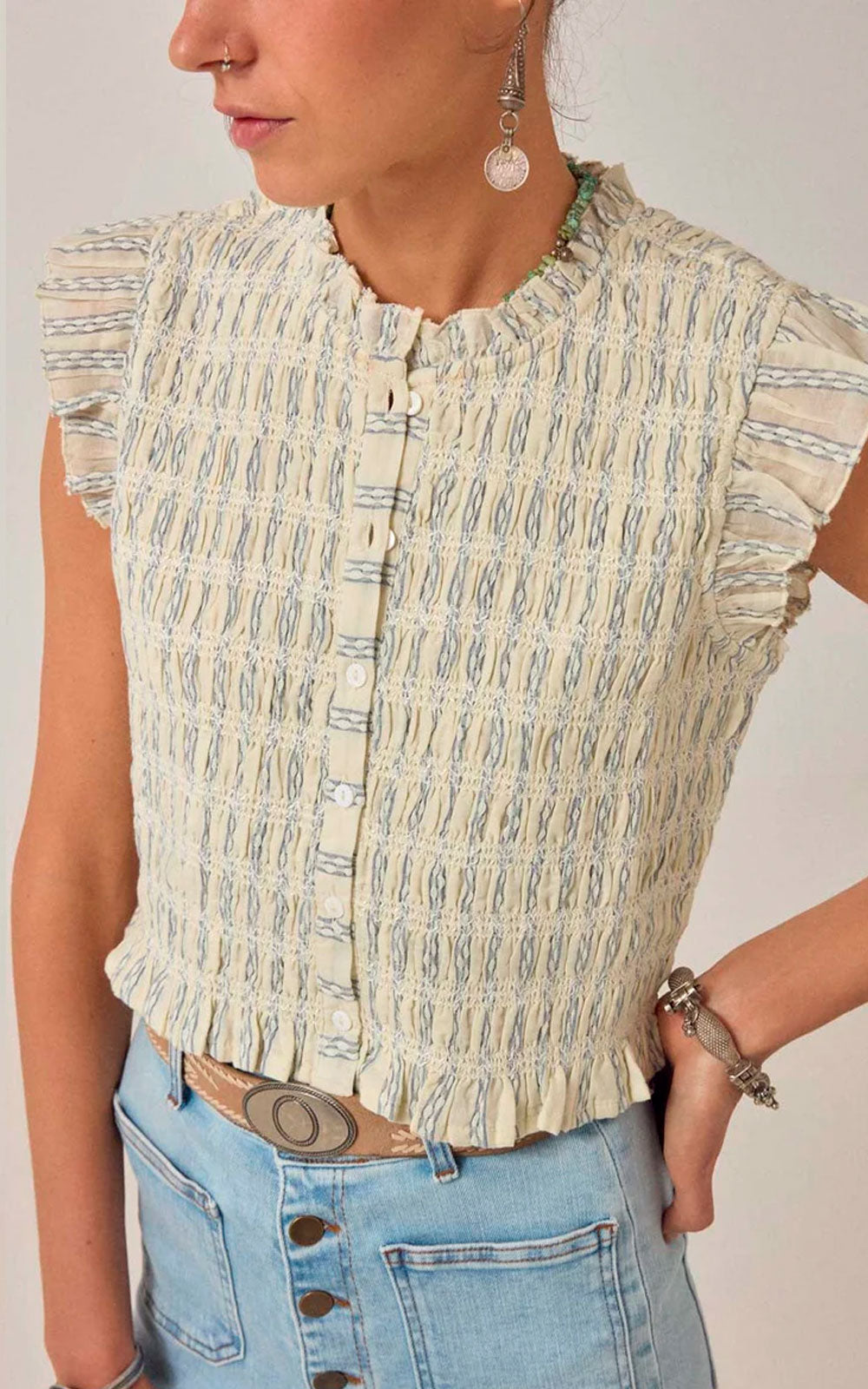 OMARIS CLOUD THREAD BLOUSE