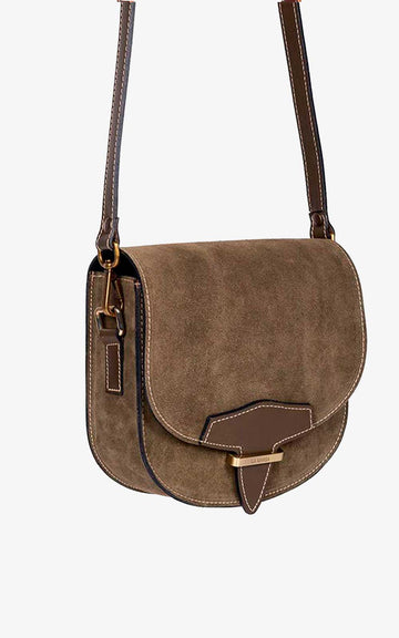 Half Moon Bag in Greyish Taupe