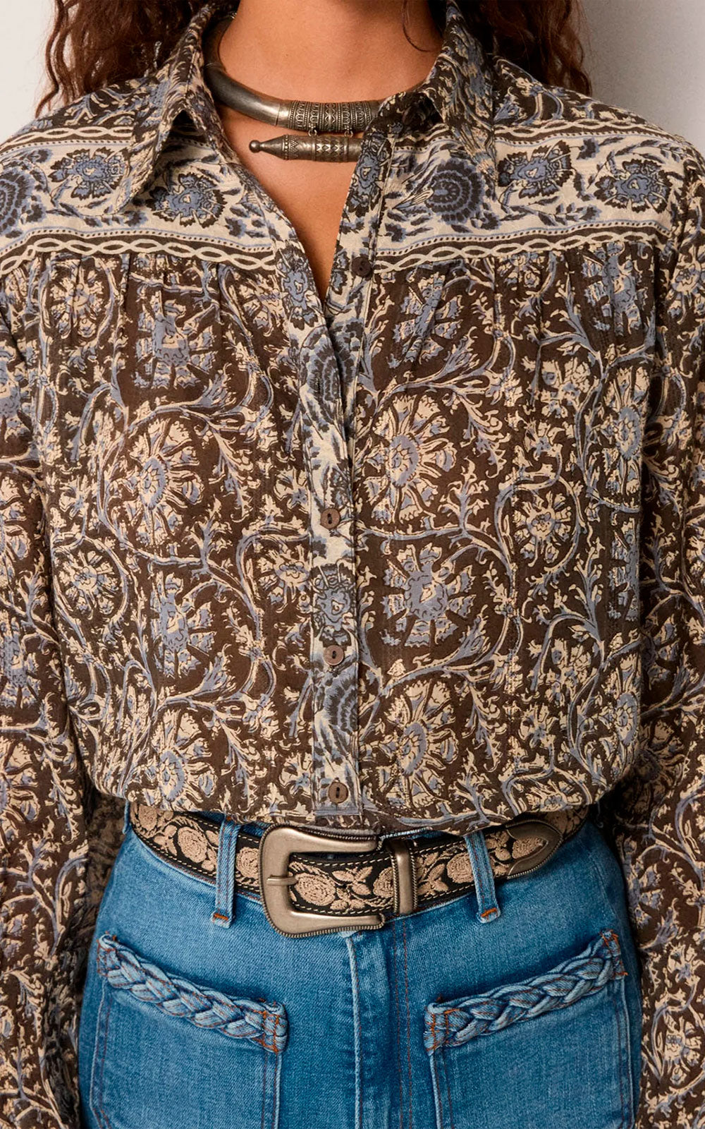 BLUSA CAMILLA BLUE ORCHID