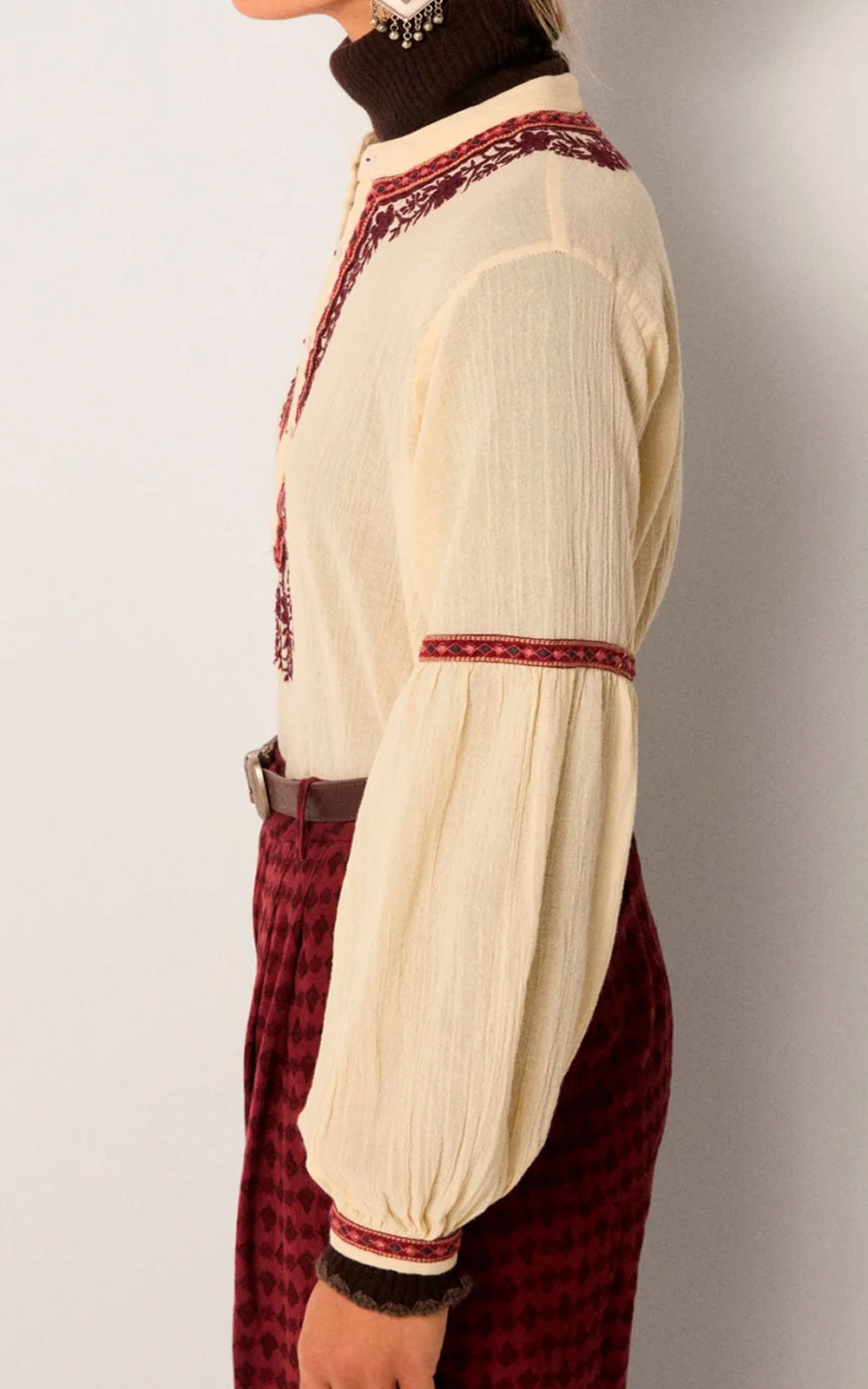 BLUSA BRUNA BORDEAUX