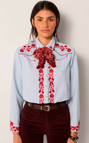 BLUSA JOSE RANCH BLUE
