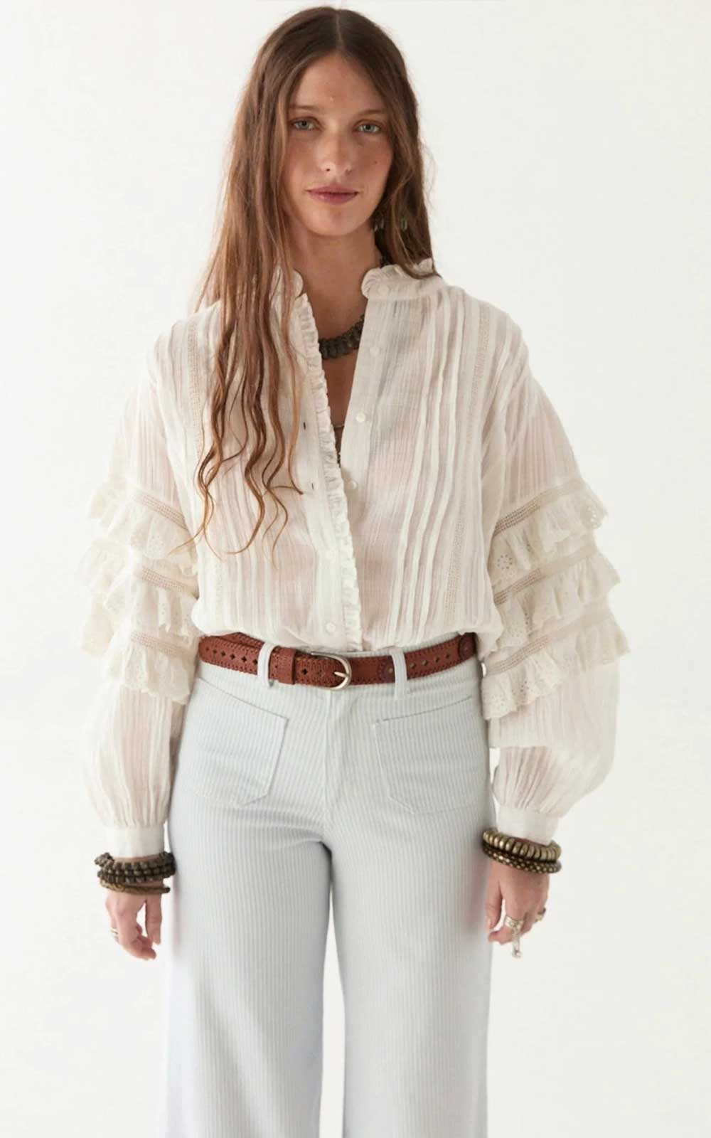 BLUSA OMARA MERENGUE