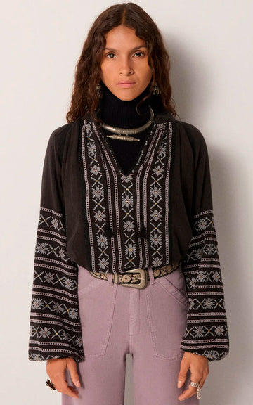 BLUSA VIRGINIA DUSTY BLUE