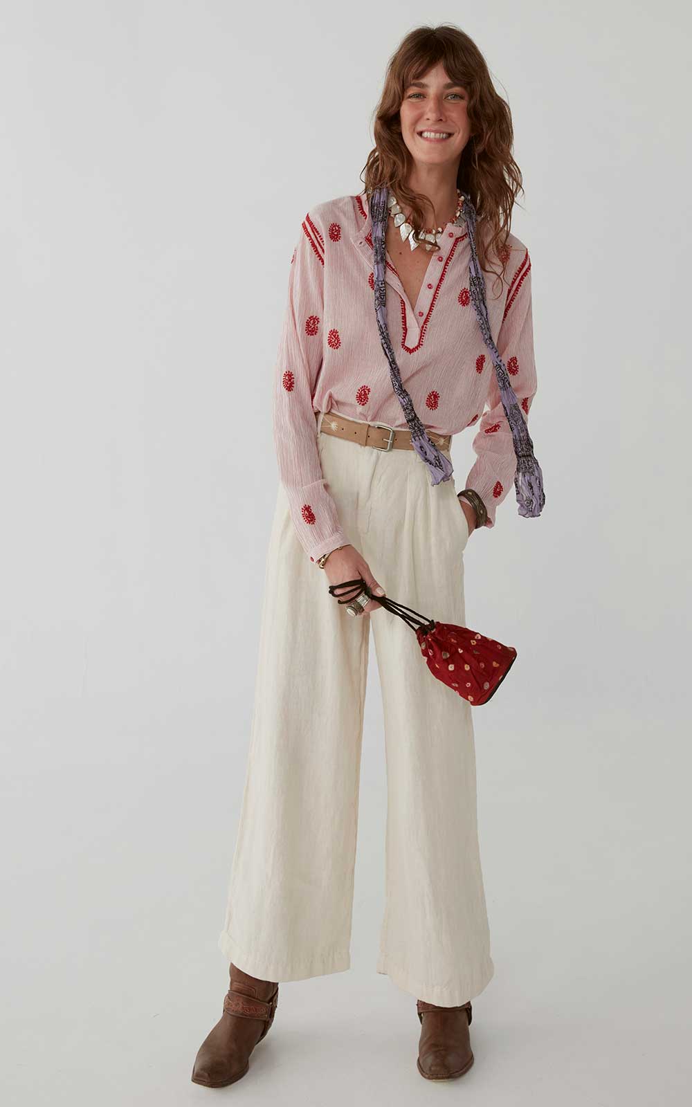 PANTALON MARISA OFF WHITE