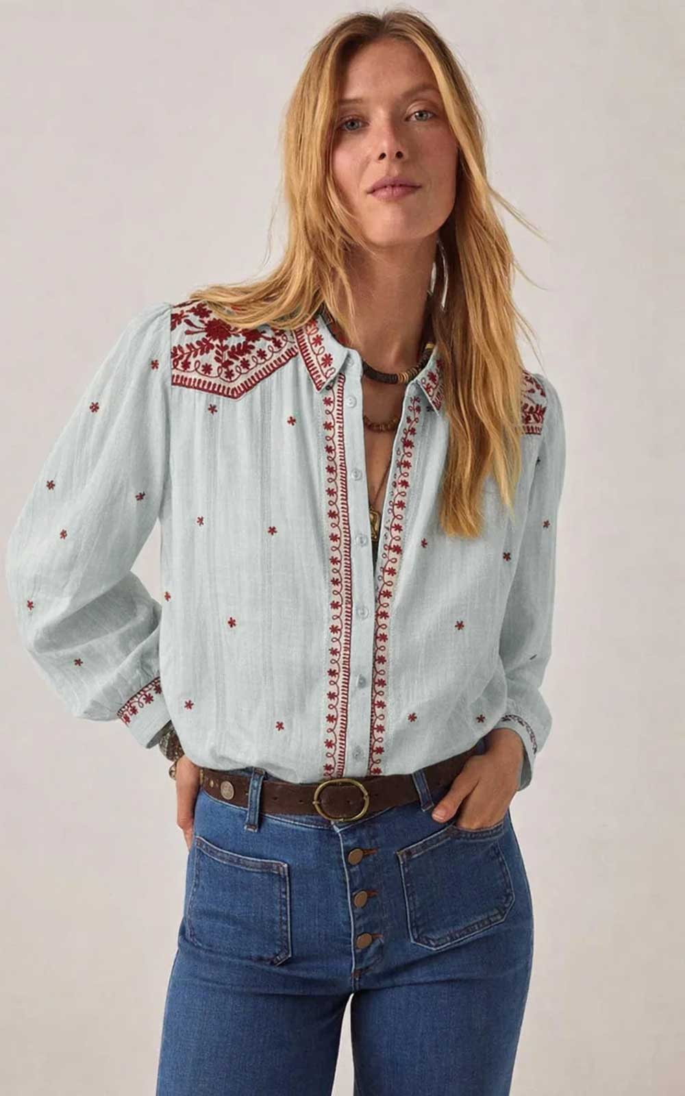 BLUSA SALINGER BLUE PAPRIKA