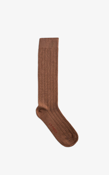 CALCETIN MARRON LISO