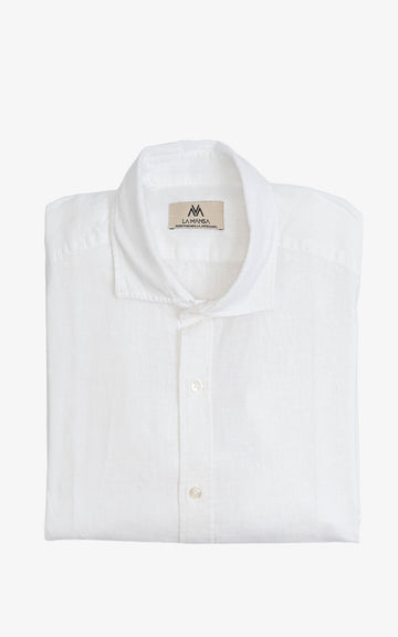 CAMISA LINO MEZCLA BLANCA