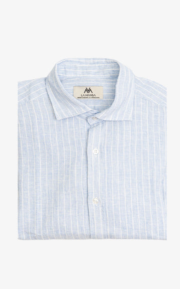 Striped Linen Blend Shirt