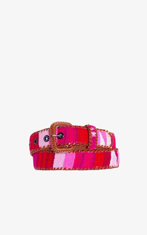 Pink Zebra Ethnic Belt