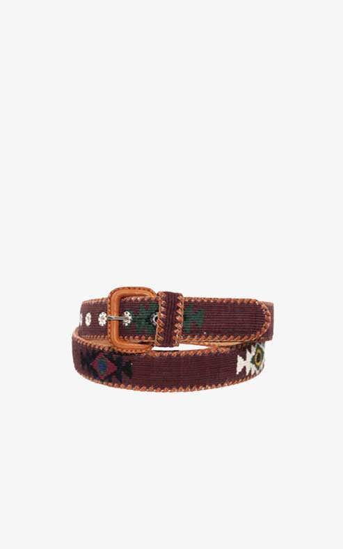 Chocolate Brown Ethnic Belt