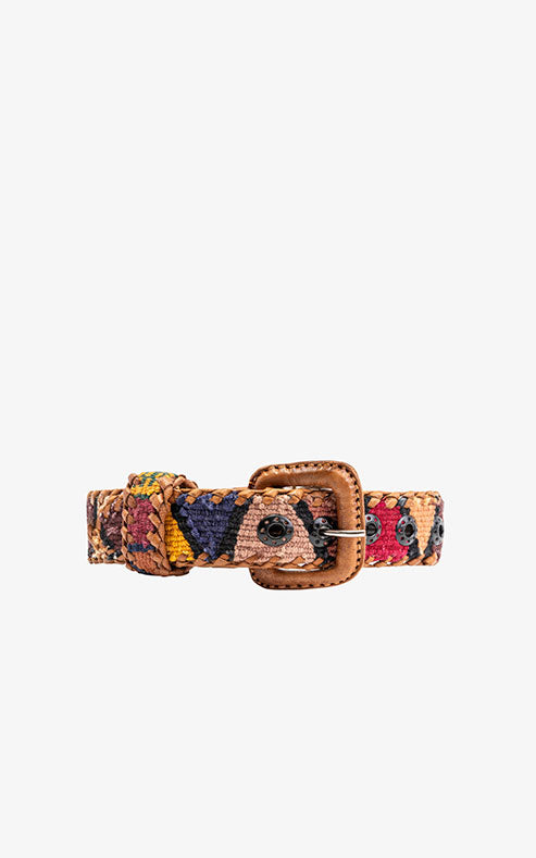 Collar Perro Étnico Triángulo Multicolor