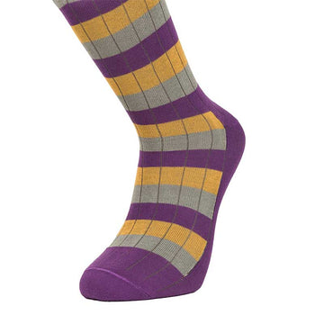 Purple striped sock