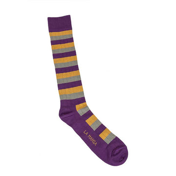 Purple striped sock